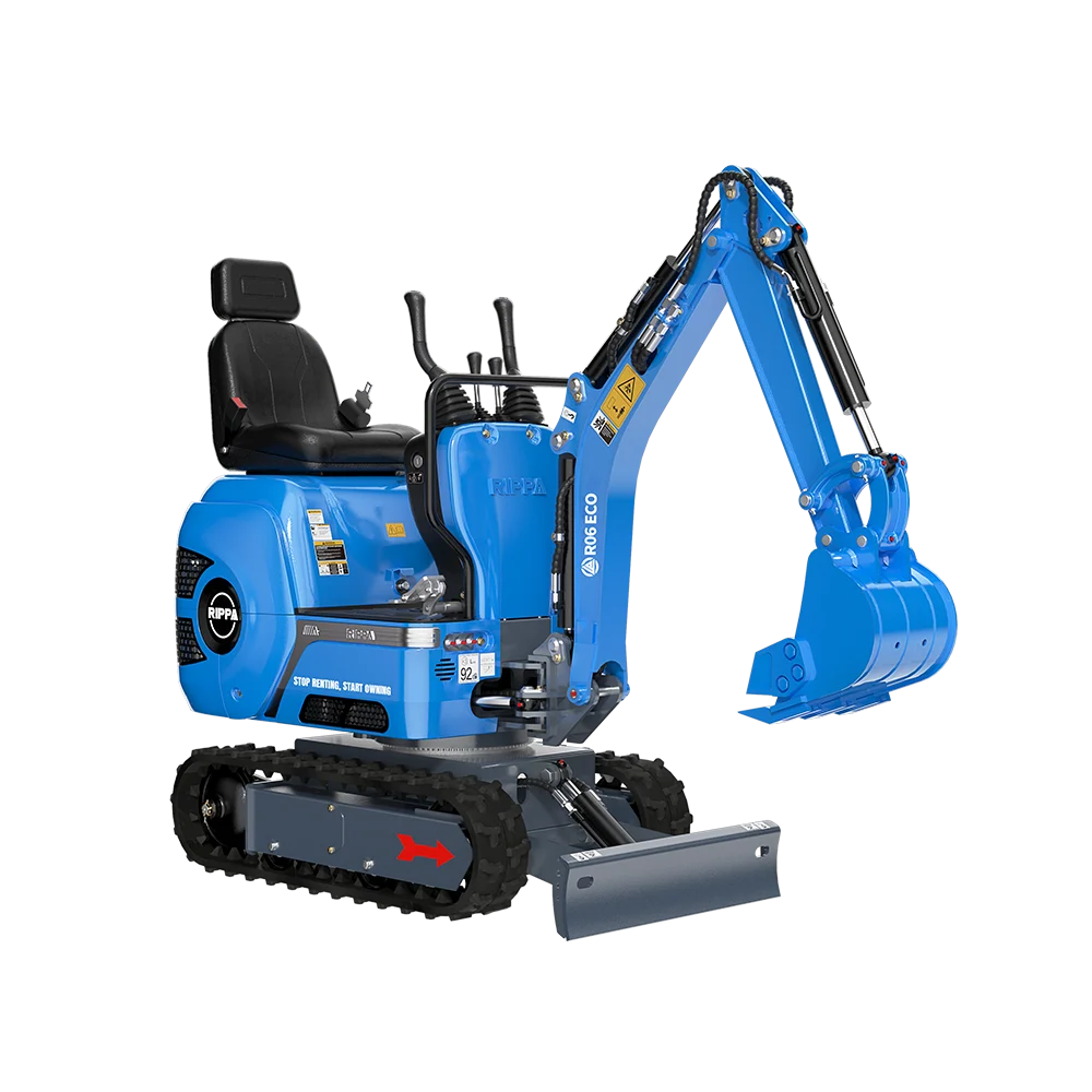 Niebieska mini koparka Prestostal